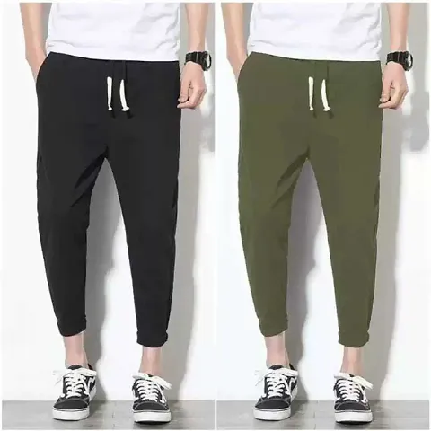 Trendy Men Blend Track Pant Pack of 2