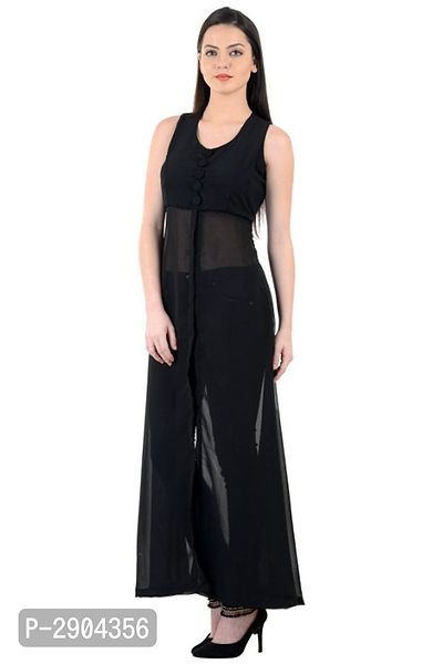 Black Padded Long Dress