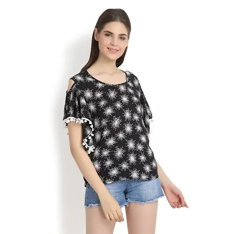 Black With Star Print 11051