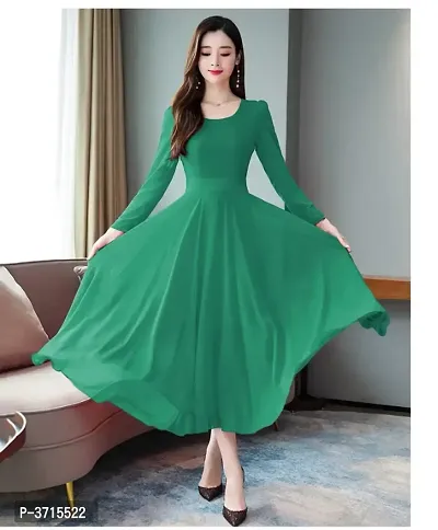 RAMA GREEN LONG DRESS RWD-01046-thumb0