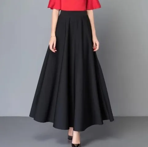 Solid Long Skirts For Women