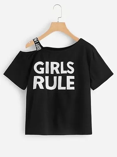 Girls Rule With Single Sholder Top