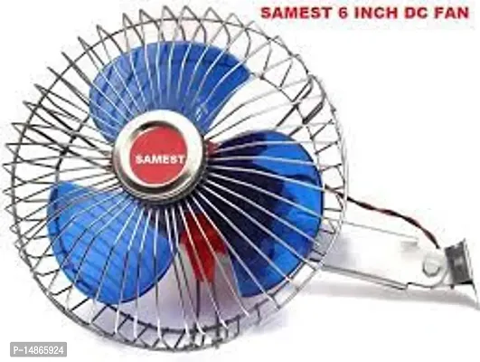 SUPERT 12 Volts DC Oscillating Portable Fan Directly Run Through Solar Panel or Any 12 Volts Battery Car Interior Fan,(6 inch dc fan1 Piece)-thumb0