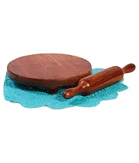 HAPPE*Ace Handcrafted Sheesham Wooden Pure Rosewood Wooden Chakla Belan Rolling Pin Board/Roti Maker/Chakla Belan/Chapati Maker/papad chakla for Home  Kitchen Combo Set for Kitchen-thumb3