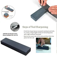 Ship Silicone Carbide Combination Stone for Sharpening Both Knives and Tools (Black)-thumb1
