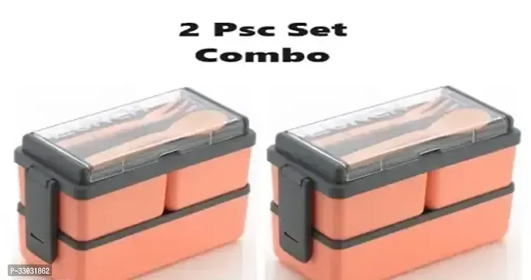 Useful 3 Compartment Insulated Lunch Box Combo-thumb0