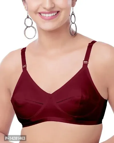 Buy Brida Ladies Innerwear 100% Cotton Round Stitch Bra - Non