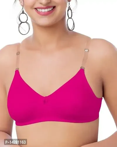 Buy Brida Monica - T Shirt Bra with Transparent Detachable Straps - B Cup -  Seamless Non Padded Non Wired Online In India At Discounted Prices