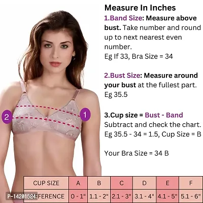 Double Layer Full Coverage Non Padded Bra For Women B , C & D Cup Pack of