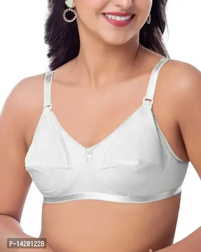 Buy BRIDA 100% Cotton Non Padded Non Wired-Extra Stretch,Soft, Lining  -Double Layer Nursing Full Coverage Plus Size Cups-Everyday Maternity Bra -  Mumma Online In India At Discounted Prices