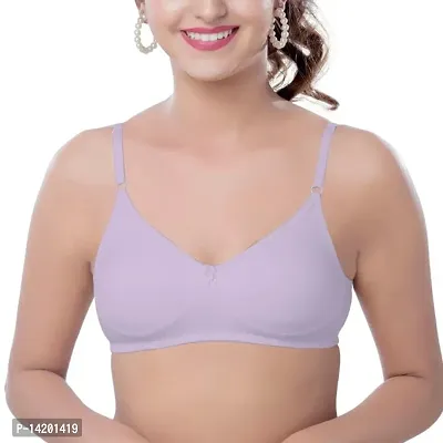 Buy BRIDA LADIES INNERWEAR Cotton Rich Everyday T-Shirt Bra - Non Padded  Non Wired-Extra Stretch,Soft, Lining -Double Layer Seamless Cups - Exotica  Online In India At Discounted Prices