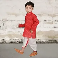 Classic Cotton Printed Kurta Bottom Set for Kids Boys-thumb2