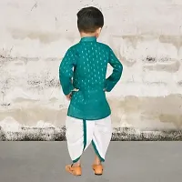 Classic Cotton Printed Kurta Bottom Set for Kids Boys-thumb2