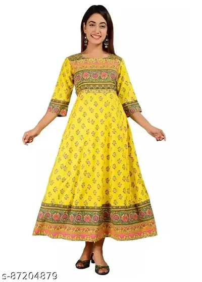 Stylish Rayon Embroidered Ankle Length Anarkali Kurta For Women