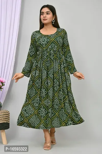 stylish Rayon Green Kurta Bottom Set For Women-thumb0