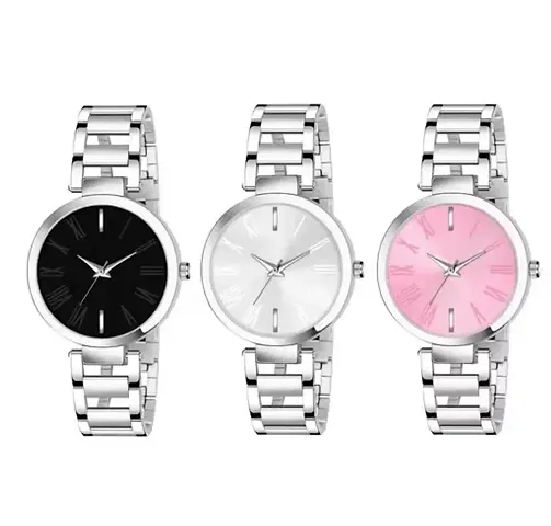 Classic Analog Watch for Women Pack of 3