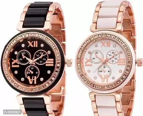 Classy Analog Watch for Women, Pack of 2