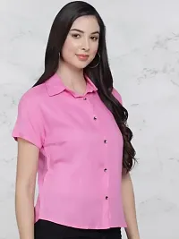 Classic Crepe Solid Shirt for Women-thumb2