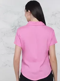 Classic Crepe Solid Shirt for Women-thumb1