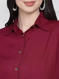 Classic Crepe Solid Shirt for Women-thumb2