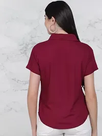 Classic Crepe Solid Shirt for Women-thumb1