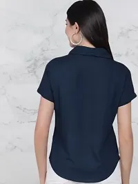 Classic Crepe Solid Shirt for Women-thumb3