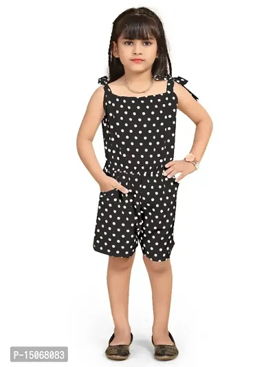 Stylish Classy Crepe  Jumpsuit  for Kid Girls