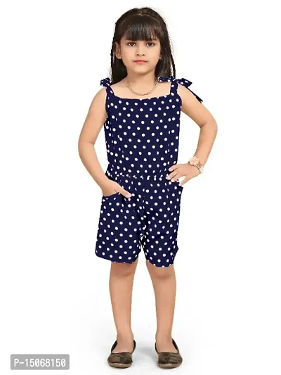 Stylish Classy Crepe Jumpsuit  for Kid Girls