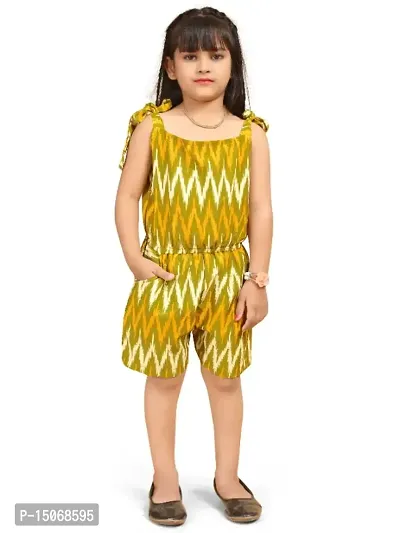 Stylish Classy Crepe Jumpsuit  for Kid Girls