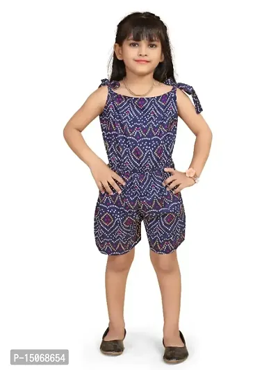 Stylish Classy Crepe Jumpsuit for Kid Girls