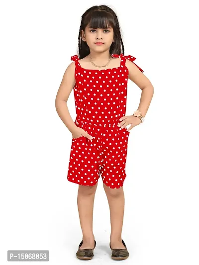 Stylish Classy Crepe Jumpsuit  for Kid Girls