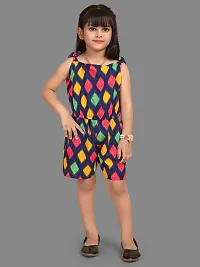 Fashionable Classy Crepe Jumpsuit for Kid Girls-thumb1