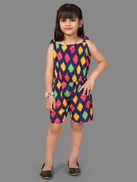 Fashionable Classy Crepe Jumpsuit for Kid Girls-thumb3