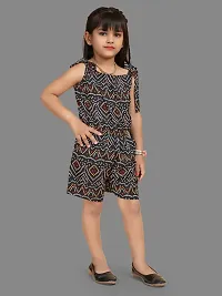 Fashionable Classy Crepe Jumpsuit for Kid Girls-thumb2