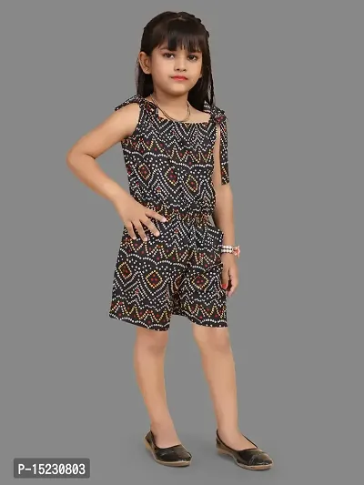 Fashionable Classy Crepe Jumpsuit for Kid Girls-thumb3