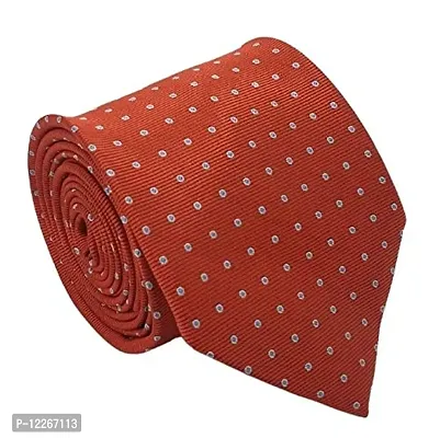 LA-CROATES men's red polka doted micro corporate necktie