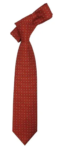 LA-CROATES men's red polka doted micro corporate necktie-thumb1