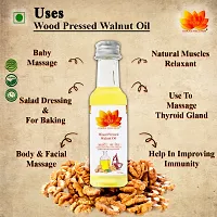 Dorjee Wellness Wood Pressed Walnut Oil (Akhrot Ka Tel)/Cold pressed/Natural  Chemical Free Walnut Oil Glass Bottle (100 ml)-thumb3