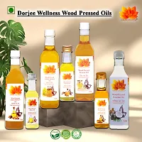 Dorjee Wellness Wood Pressed ALMOND Oil(BADAM KA TEL) /Cold pressed/Natural  Chemical Free Almond Oil Glass Bottle (100 ml)-thumb2