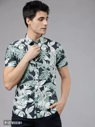 Classic Cotton Printed Casual Shirts for Men-thumb0