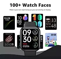 T-500 S8 Series Smart Watch Sleep Monitor, Distance Tracker, Calendaring, Sedentary Reminder, Text Messaging, Pedometer, Calorie Tracker, Heart Rate Monitor Smartwatch (Black)-thumb3