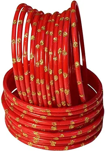 Laal Amrood Glass Bangles for Women & Girls (Red_90gm)