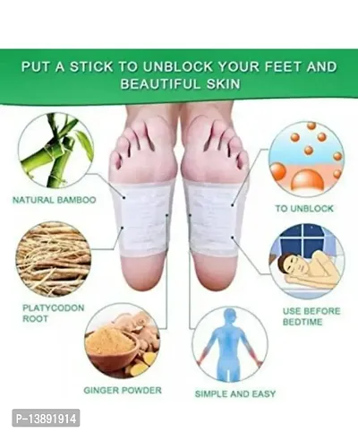 Detox Foot Patches - (Pack of 10) || Body Cleansing Toxin Remover Foot Pad || Relaxing Stress Relief Natural Deep Sleep Patch - For Men  Women