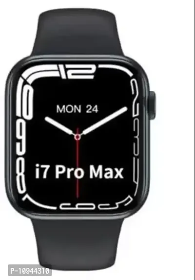 Series-7 i7 Pro Max SMARTWATCH Full screen series 7 smart watch, Bluetooth Call, Heart Rate, Step Counting, Music, Blood Pressure, Jumping Stopwatch, Sleep Mode,Other Sports Modes sbquo;Facebook,T-thumb0