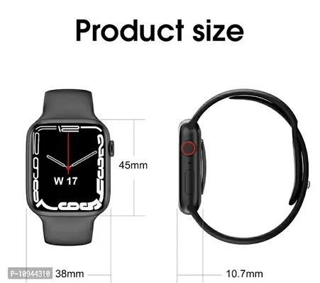 Series-7 i7 Pro Max SMARTWATCH Full screen series 7 smart watch, Bluetooth Call, Heart Rate, Step Counting, Music, Blood Pressure, Jumping Stopwatch, Sleep Mode,Other Sports Modes sbquo;Facebook,T-thumb2