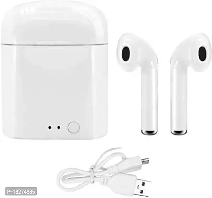 TWS I7S TWINS BT Bluetooth Headset  (White, True Wireless)-thumb4