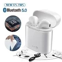 TWS I7S TWINS BT Bluetooth Headset  (White, True Wireless)-thumb1