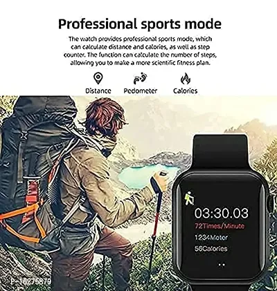 T500 Smartwatch with Heart Rate and Blood Pressure Monitor for Men  Women, Bluetooth Calling, Sleep Monitor, Oxygen Monitor, Fitness Tracker, Pedometer and Breathe Monitor (Black)-thumb3