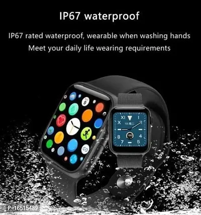 T500 Smart-Watch with Bluetooth Calling, Heart Rate Monitor, Step Count Smartwatch  (Black Strap, Free Size)-thumb2