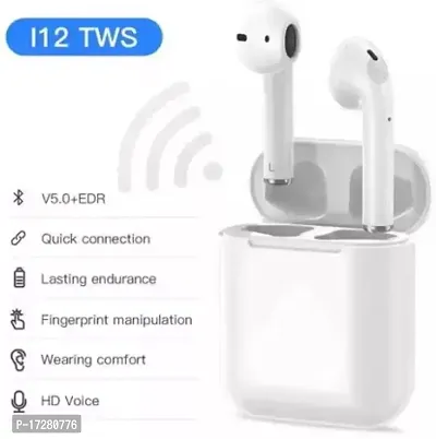 I12 Bluetooth Ear Buds Bluetooth Headset In Ear Earbuds With Mic Touch Sensor With And High Bass Level-thumb2